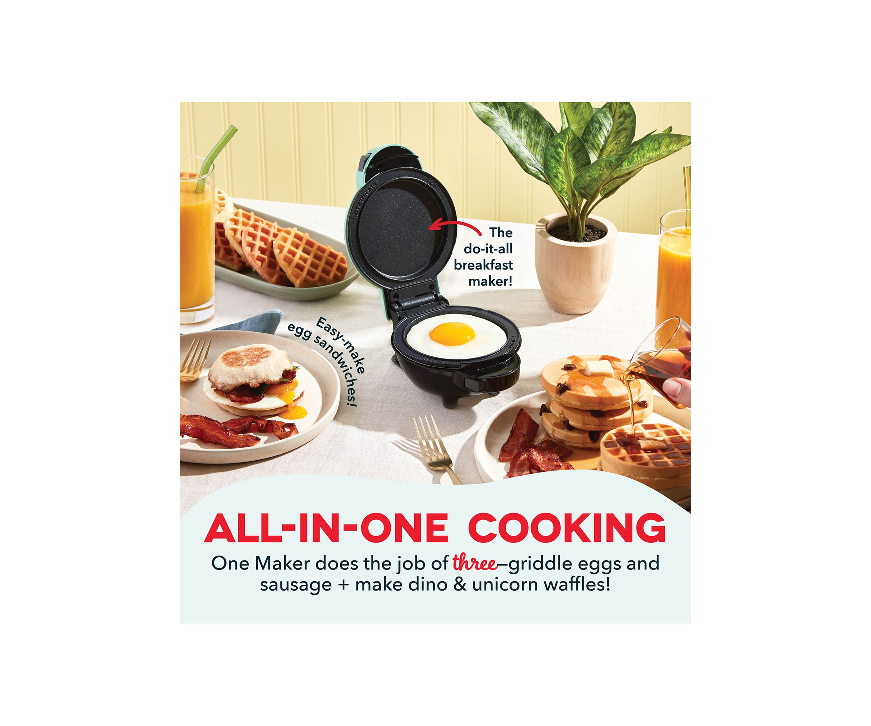 Mini Waffle System with Removable Plates