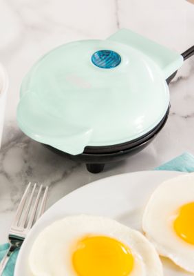 Round Electric Griddle for Breakfast Pancakes Quesadillas Eggs & Snacks  (8-Inch, Aqua)