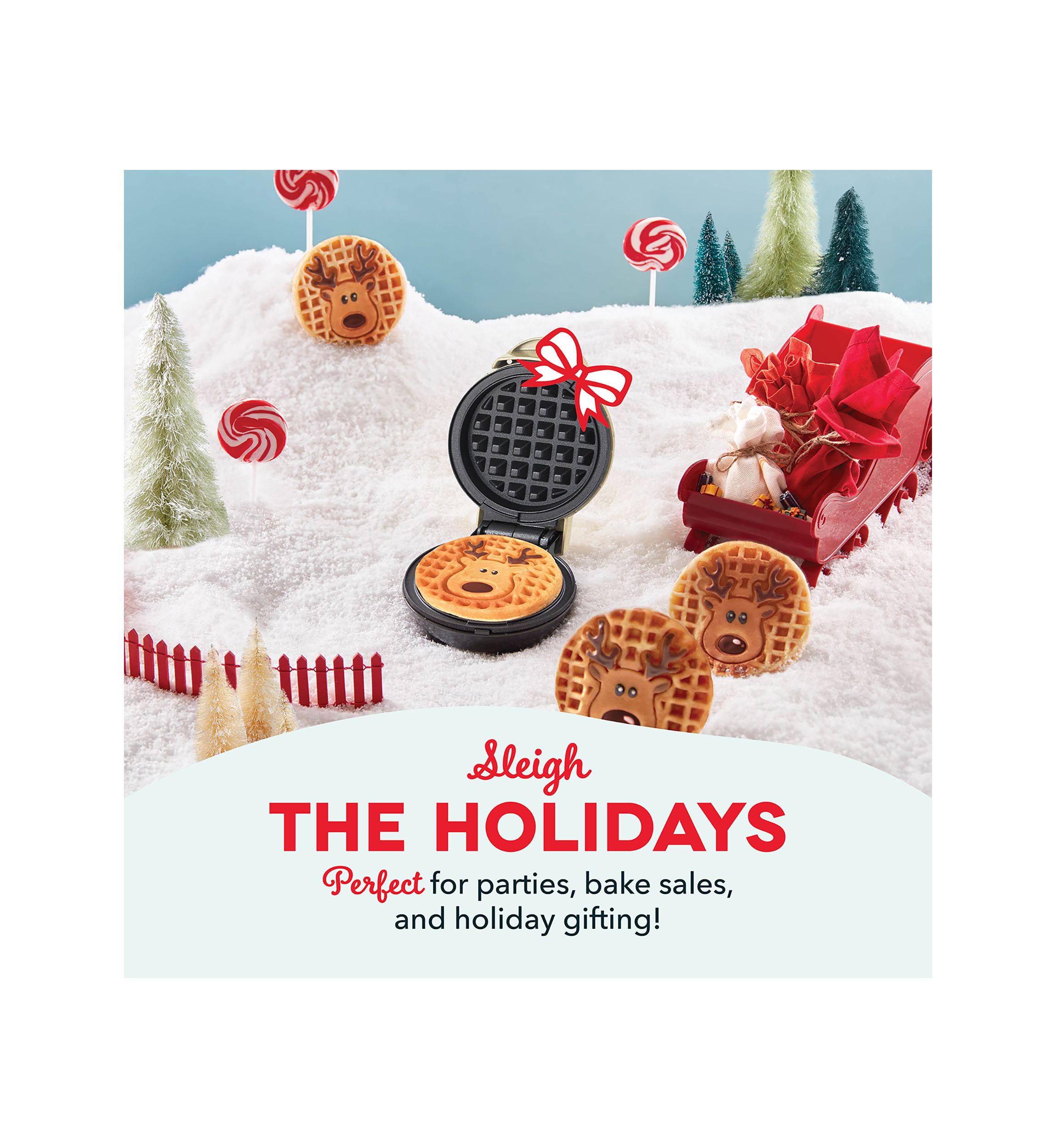 Reindeer Mini Waffle Maker