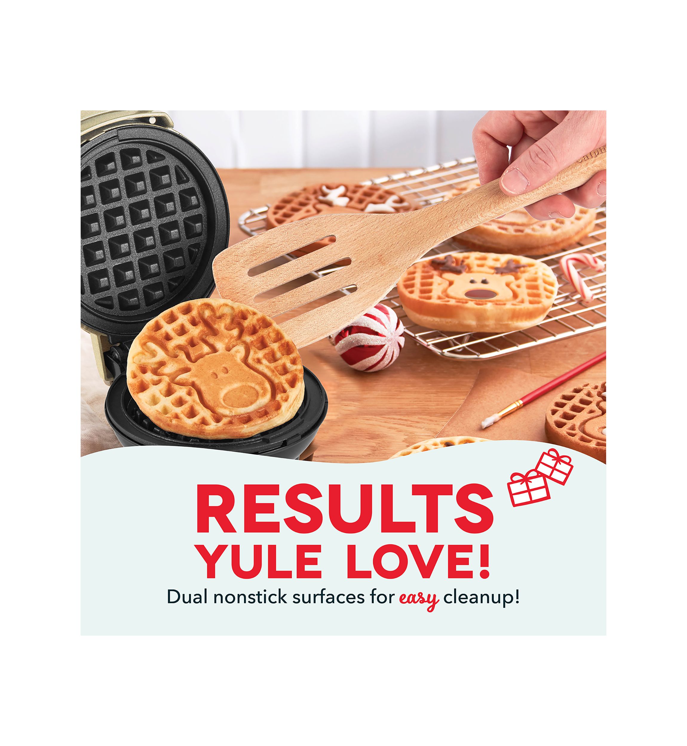 Reindeer Mini Waffle Maker