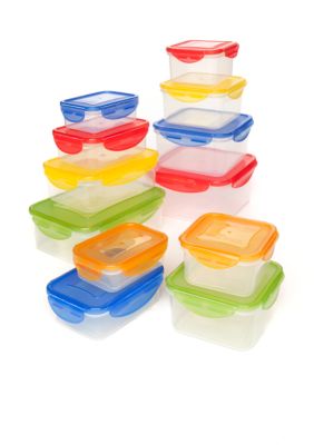 24 piece glass food storage set