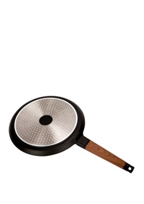 MasterPan 11 Designer Series Non-Stick Cast Aluminum Crepe Pan with Detachable Handle Black