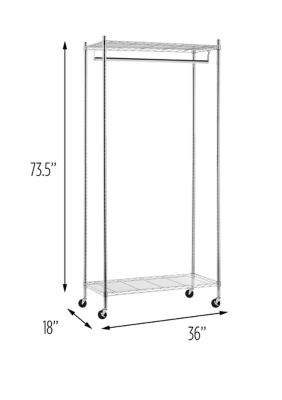 Heavy Duty Rolling Garment Rack