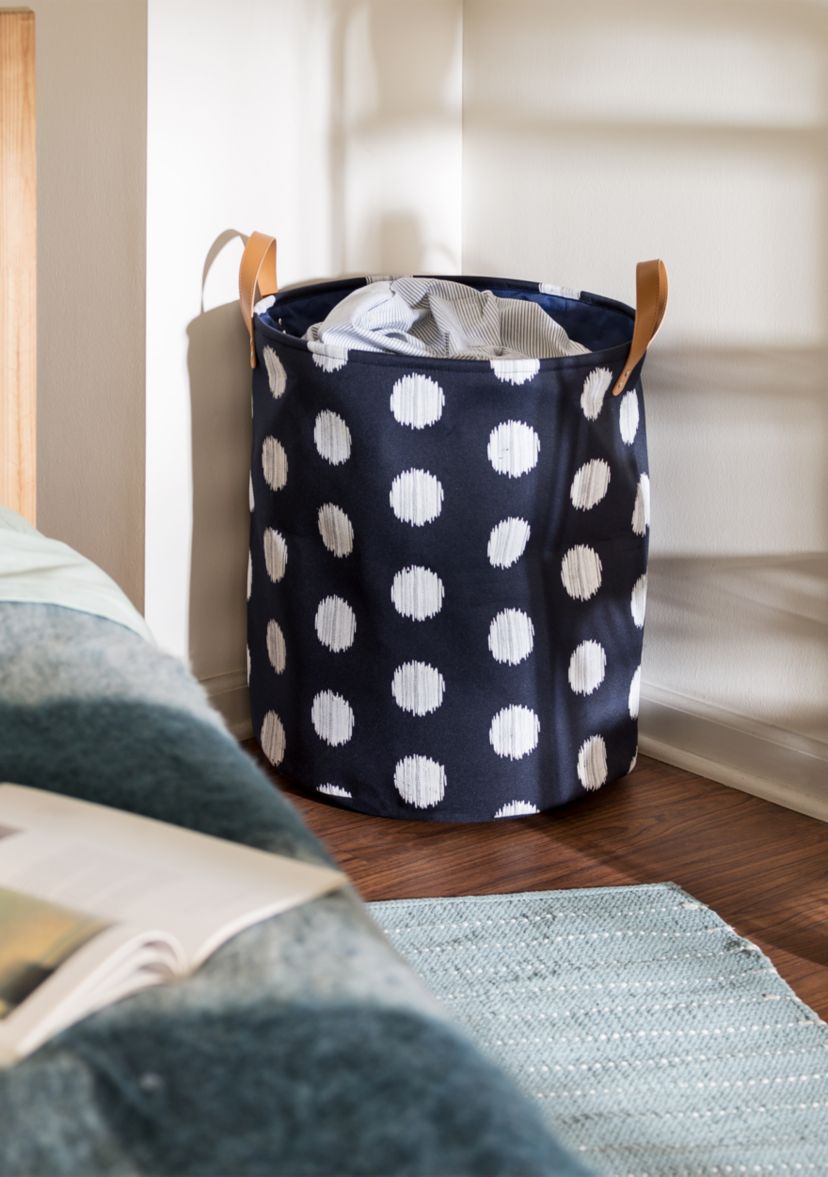 Coastal Collection Decorative Portable Laundry Bin