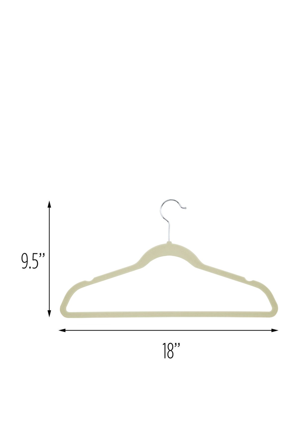 Flocked Suit Hangers