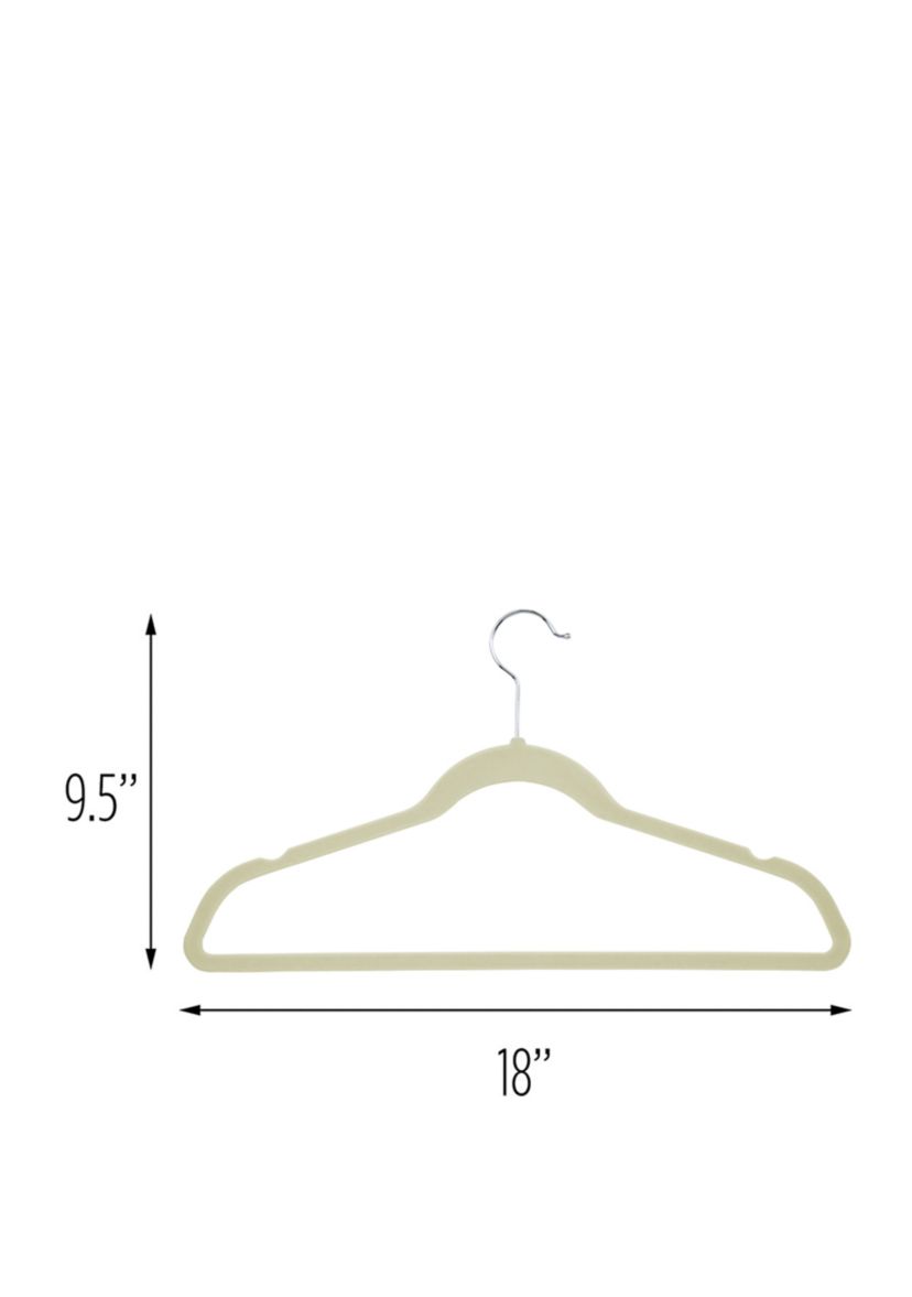 Flocked Suit Hangers