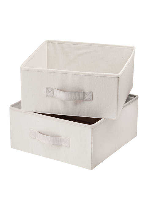 Honey-Can-Do 2-Pack Storage Drawers Natural