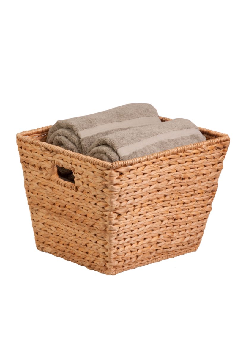 Large Square Water Hyacinth Basket