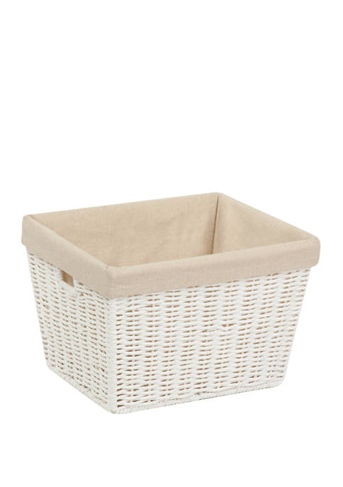 Honey-Can-Do Parchment Cord Basket with Liner