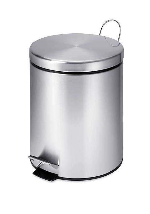 Honey-Can-Do 5 liter Round Stainless Steel Step Can