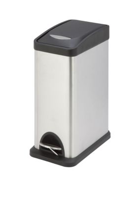 Honey-Can-Do Retro Step Trash Can - White - 30 L