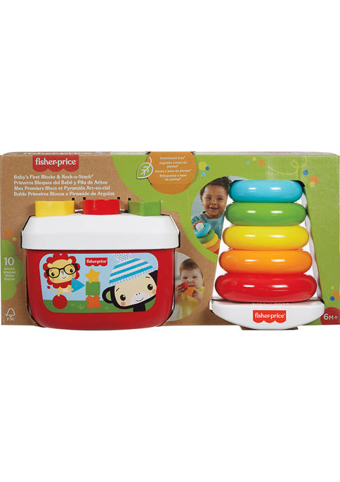 Fisher-Price Eco Rock-a-Stack&reg; and Babys First Blocks Gift