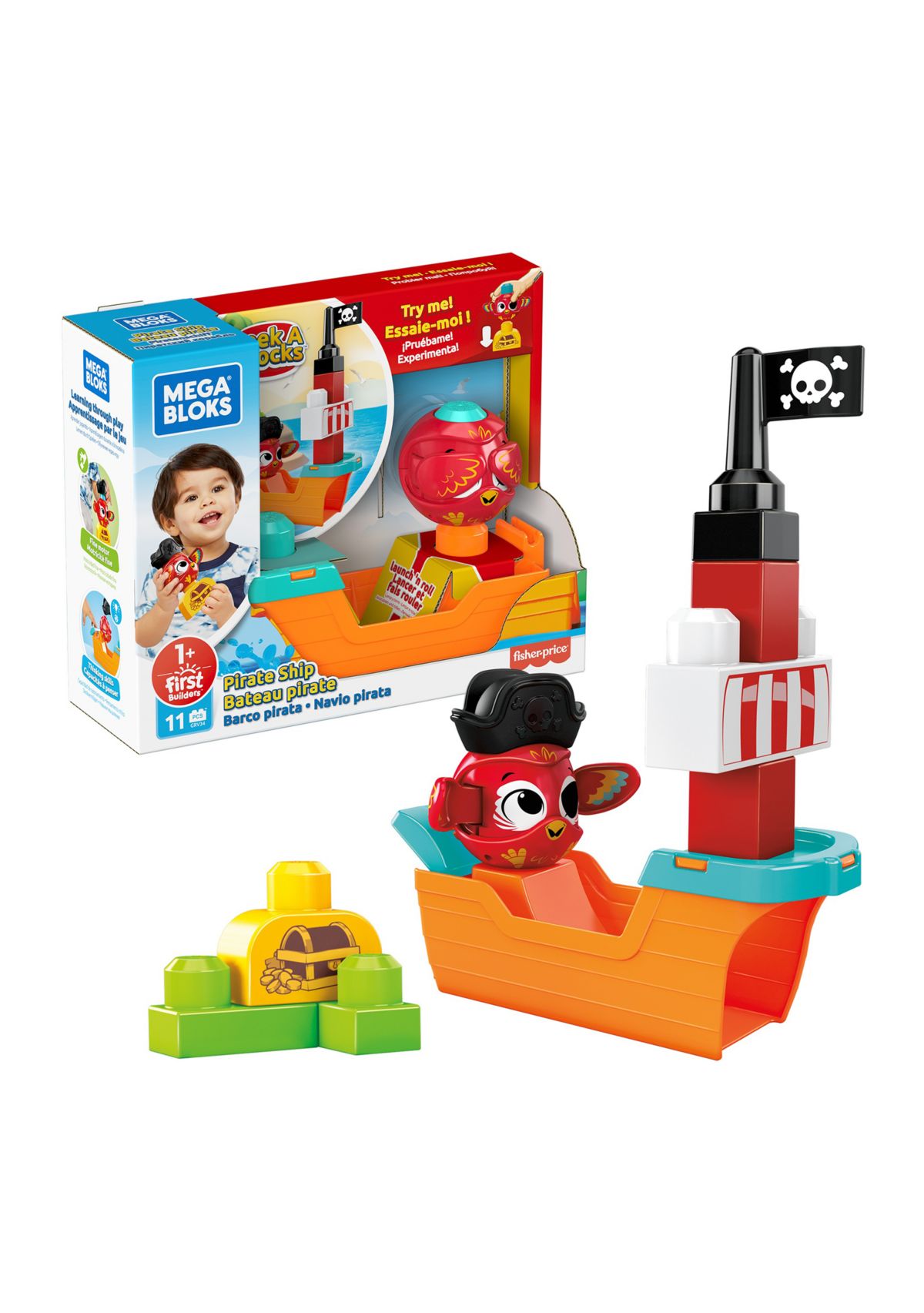 PEEK A BLOCKS™ Pirate Ship