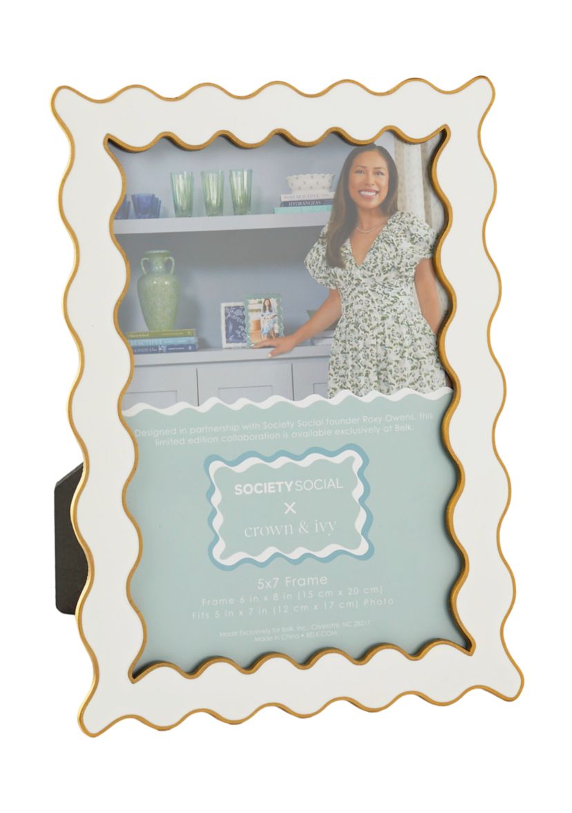 Society Social x Crown & Ivy™ 5" x 7" Wavy Picture Frame