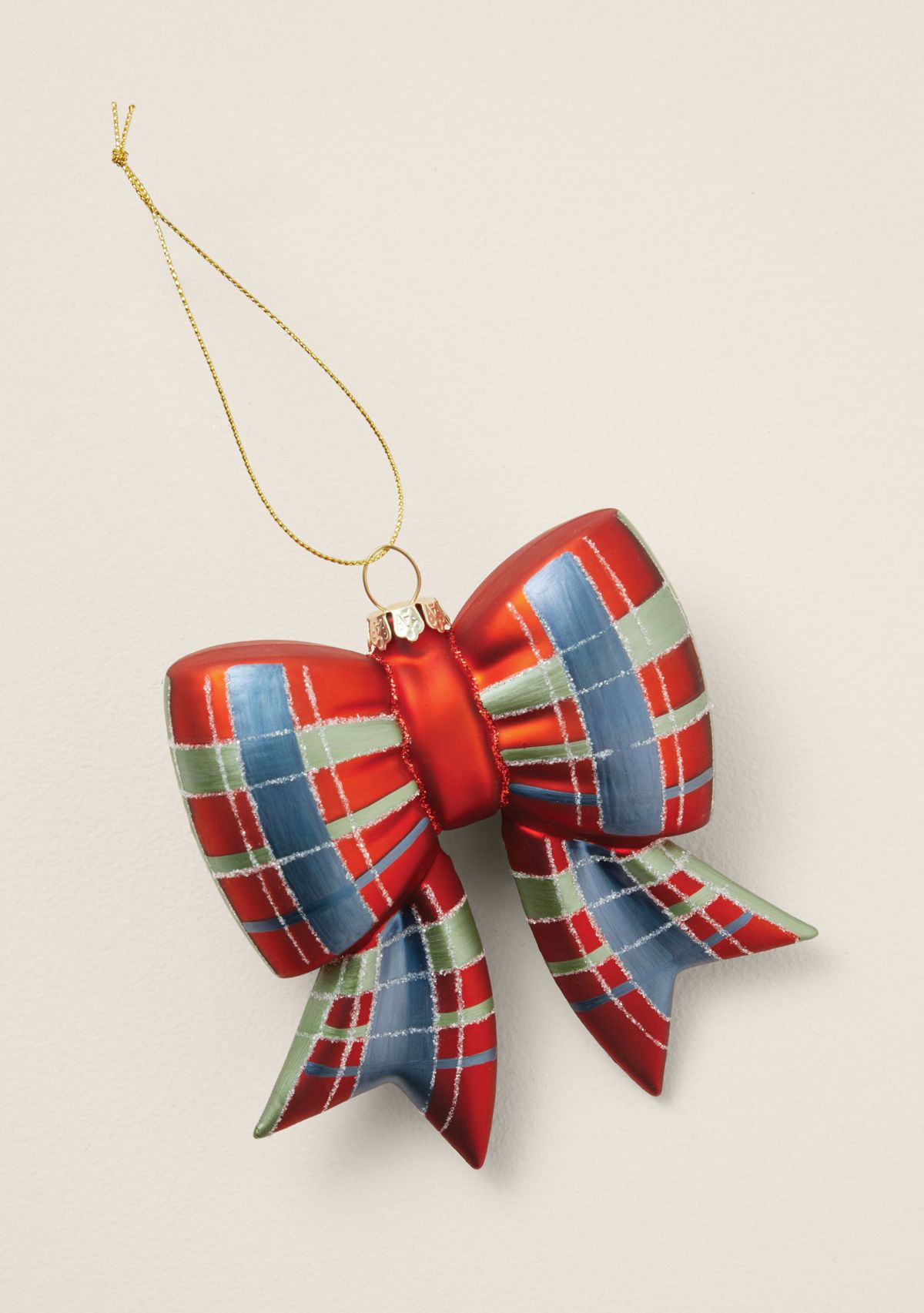 Sewing Down South x Crown & Ivy™ Plaid Bow Ornament