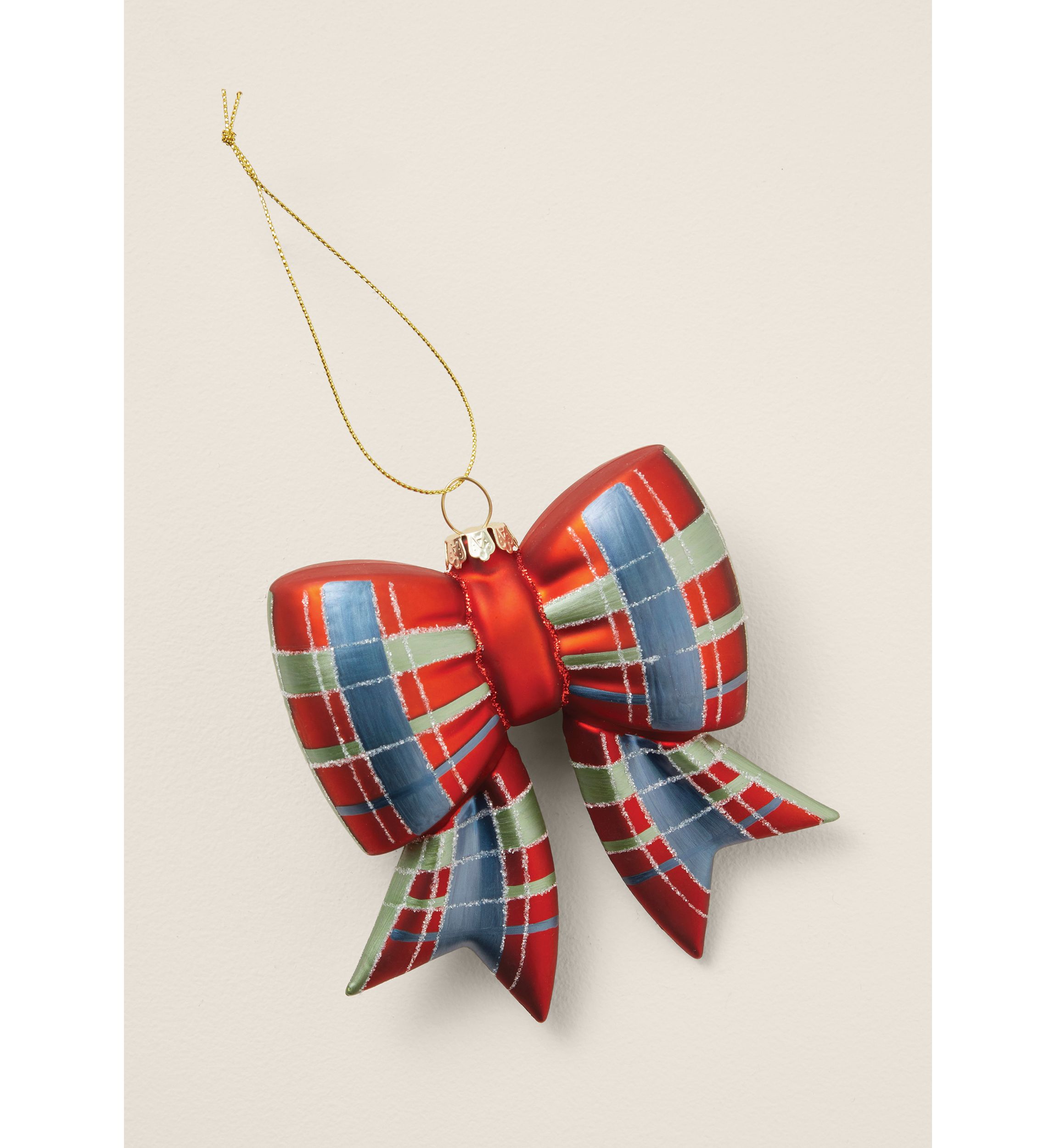 Sewing Down South x Crown & Ivy™ Plaid Bow Ornament