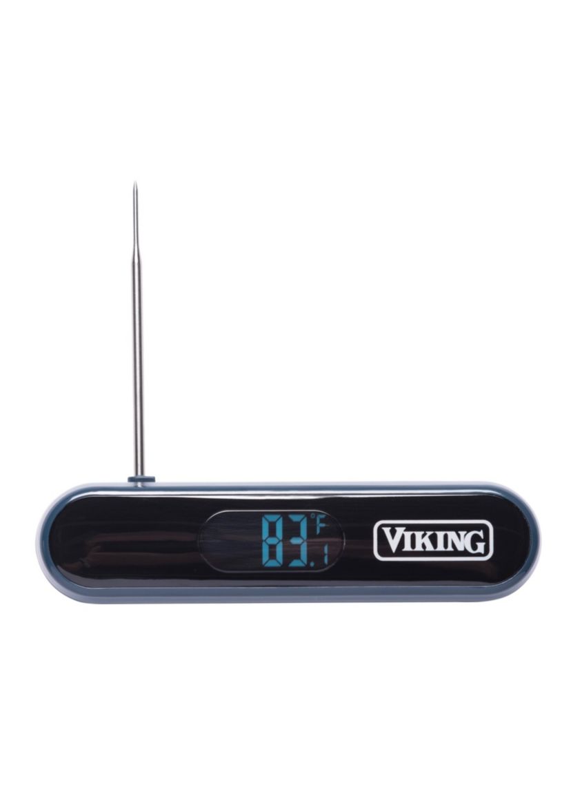 Viking 3-Ply Stainless Steel Roasting Pan with Rack and Thermometer Set