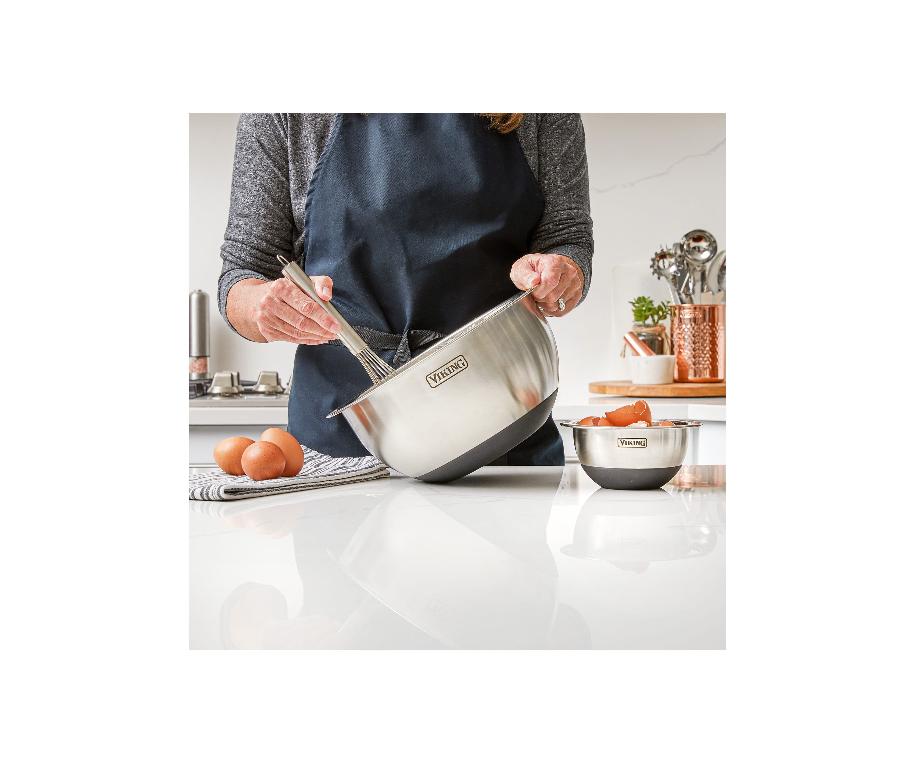 10pc Stainless Steel Mixing Bowl Set