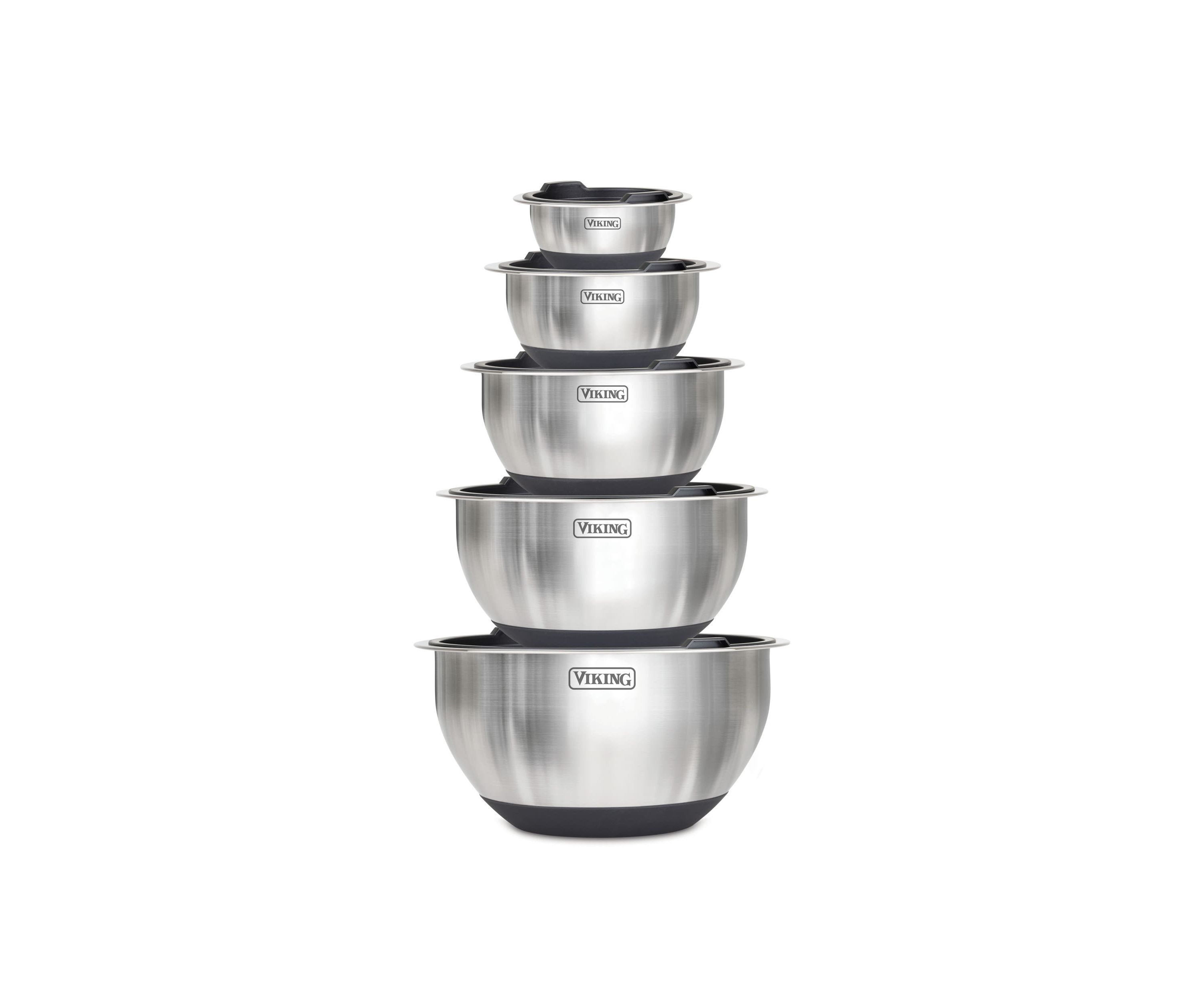 10pc Stainless Steel Mixing Bowl Set