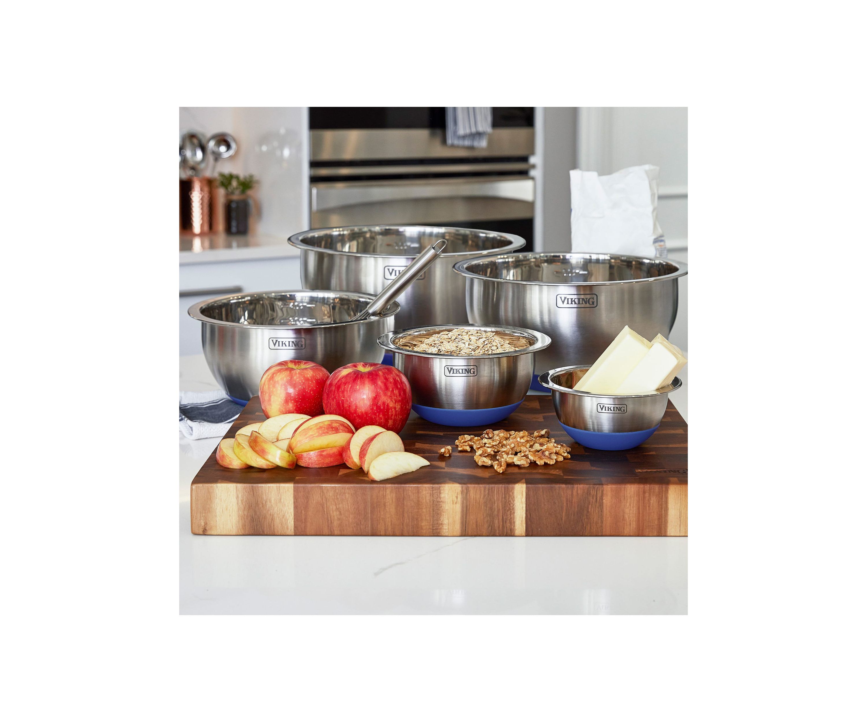 10pc Stainless Steel Mixing Bowl Set