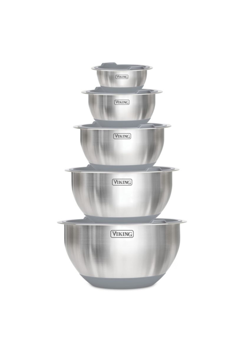 10pc Stainless Steel Mixing Bowl Set
