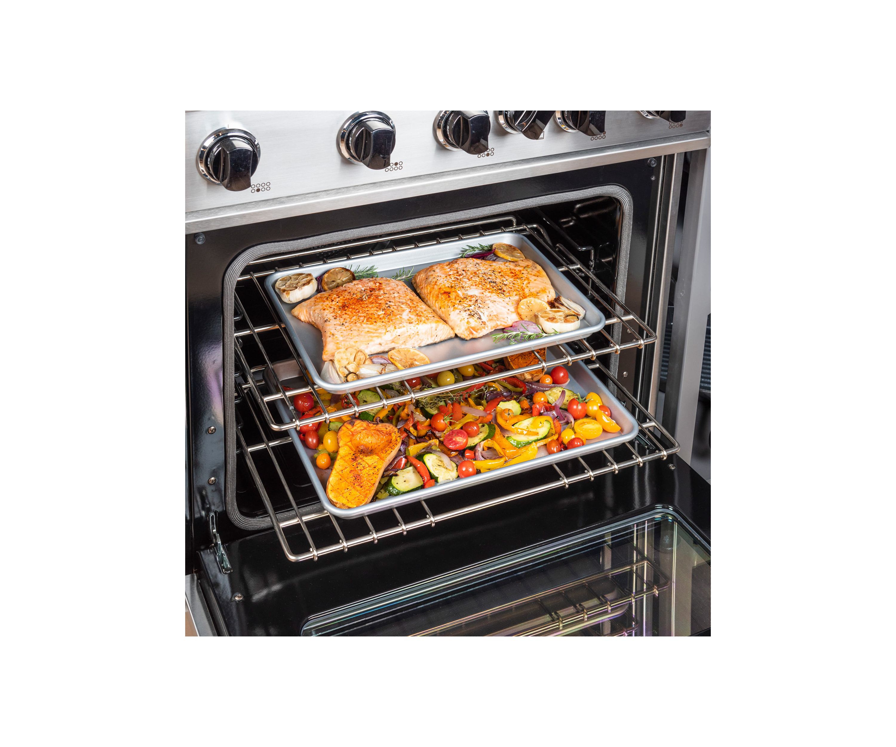 Viking 2pc Nonstick Baking Sheet Set, Large & Medium, Aluminized Steel