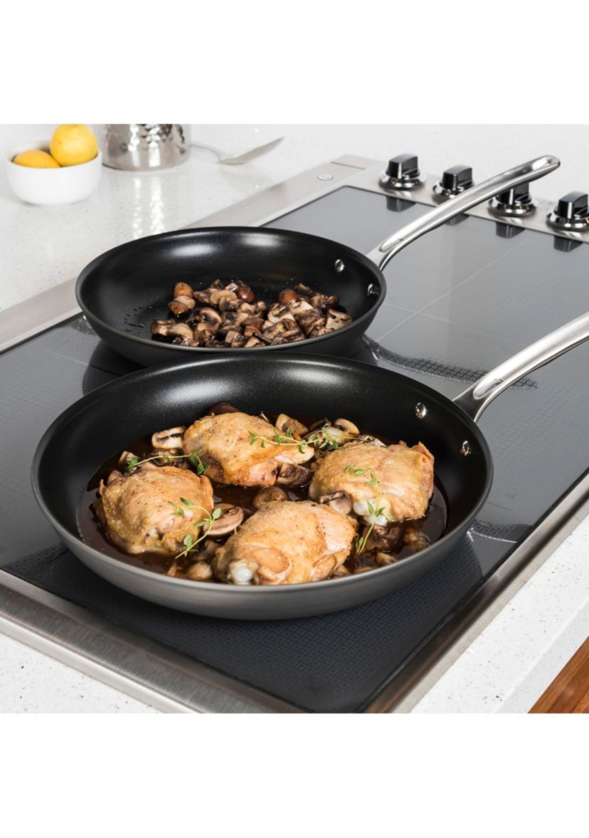 Hard Anodized Nonstick 2pc Fry Pan Set (10" & 12")