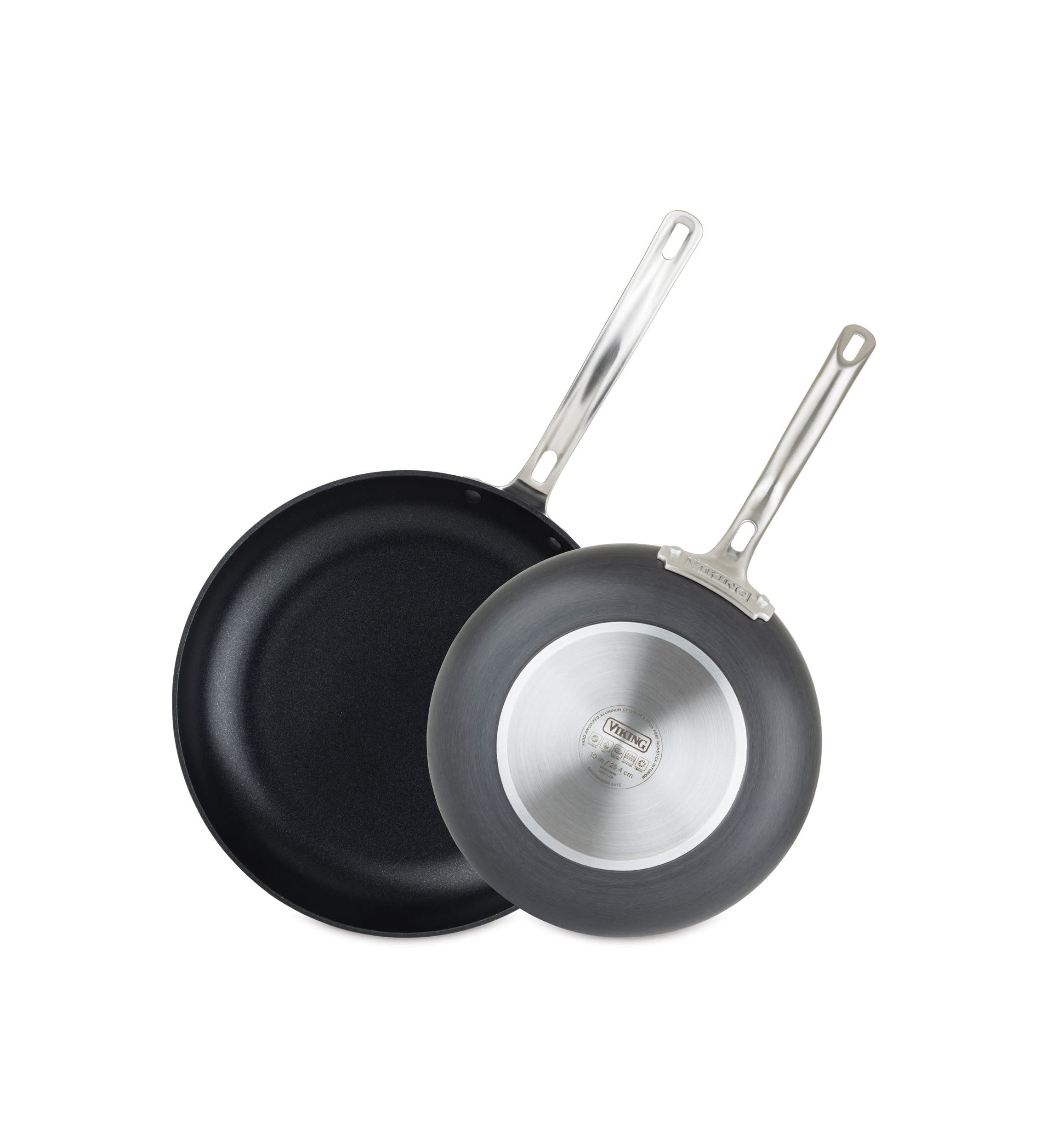 Hard Anodized Nonstick 2pc Fry Pan Set (10" & 12")