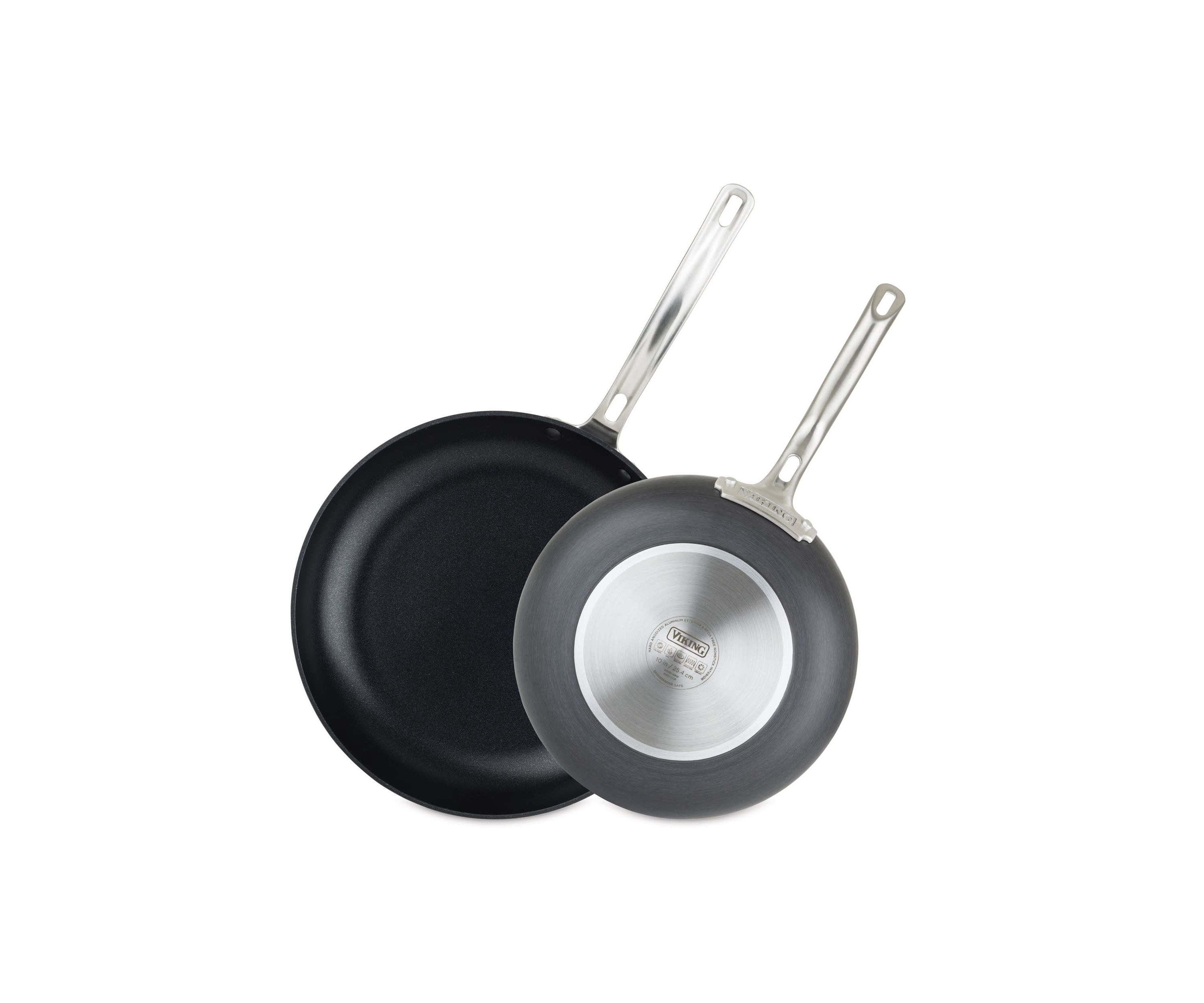 Hard Anodized Nonstick 2pc Fry Pan Set (10" & 12")