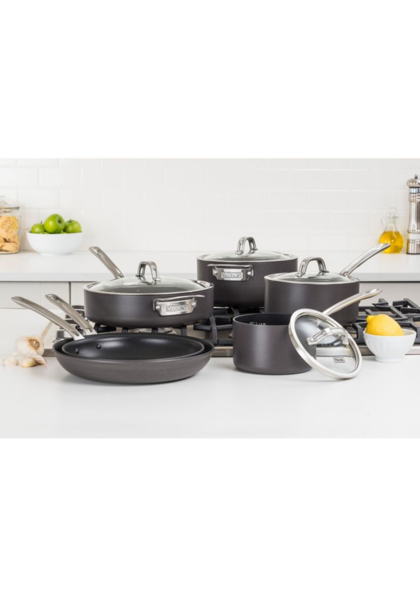 Hard Anodized Nonstick 10pc Cookware Set