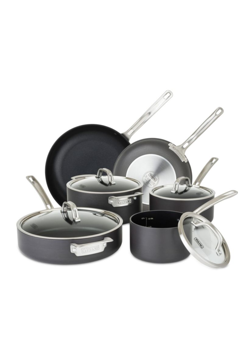 Hard Anodized Nonstick 10pc Cookware Set