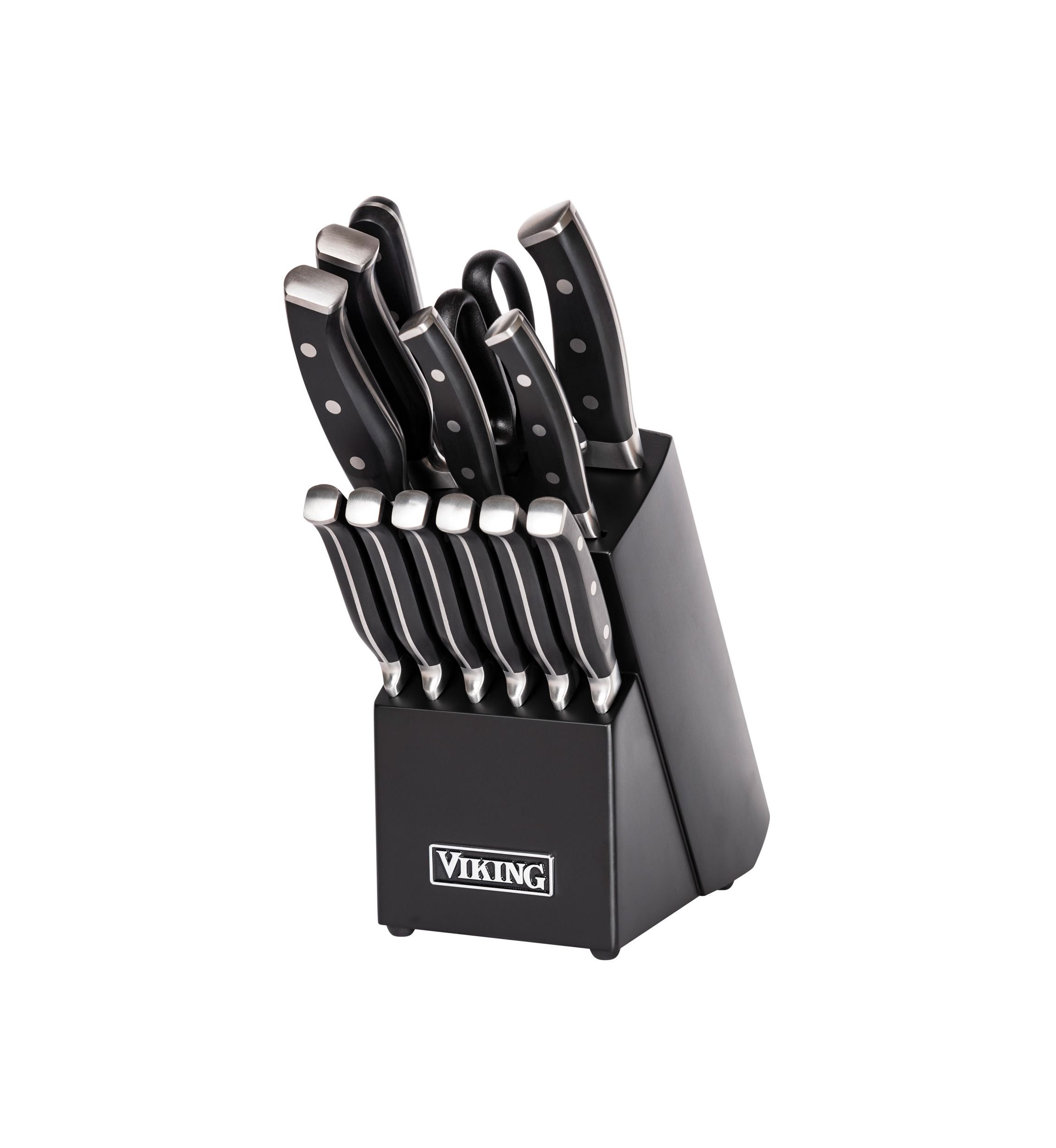 Viking 14pc Cutlery Set with Black Block