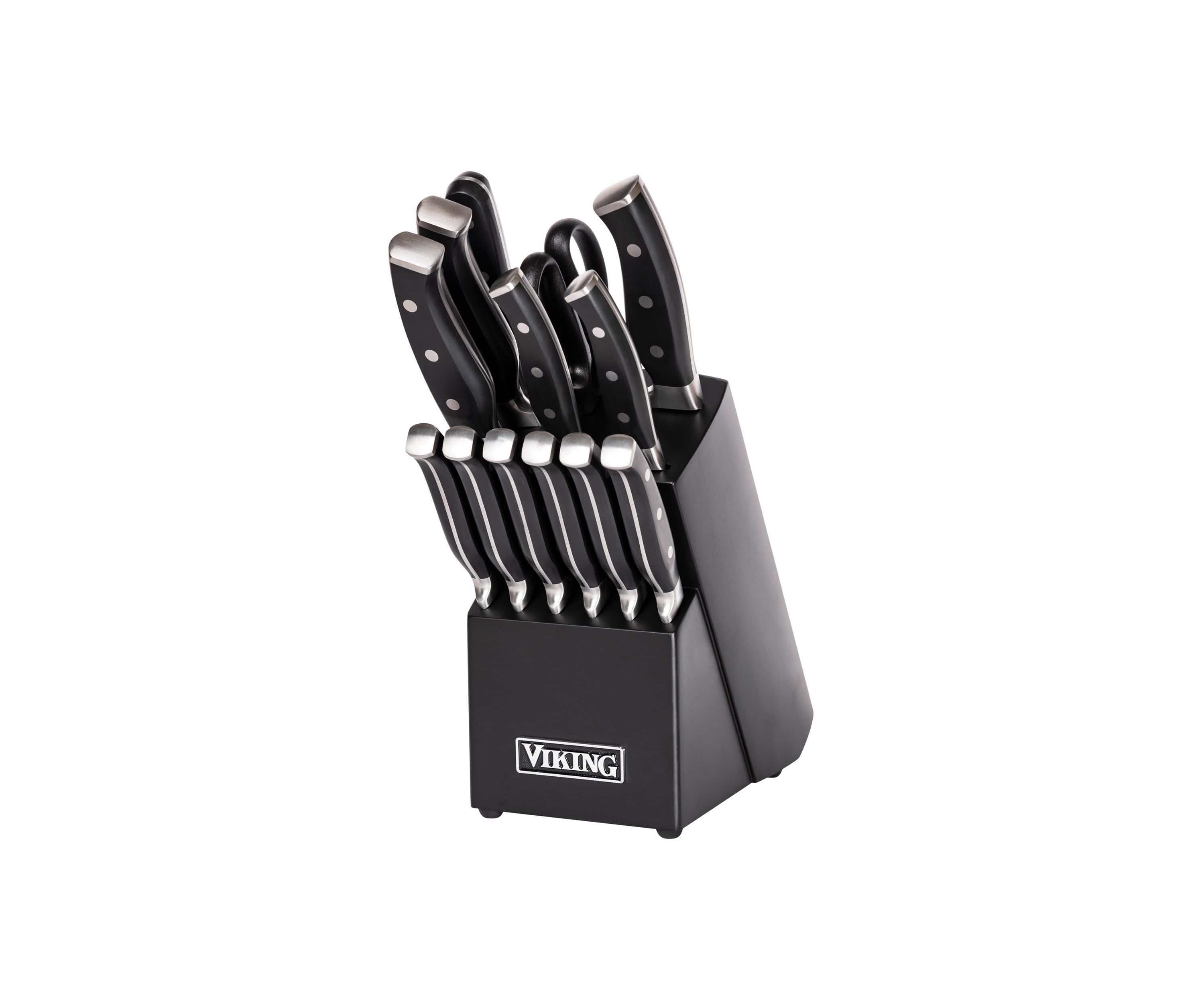 Viking 14pc Cutlery Set with Black Block