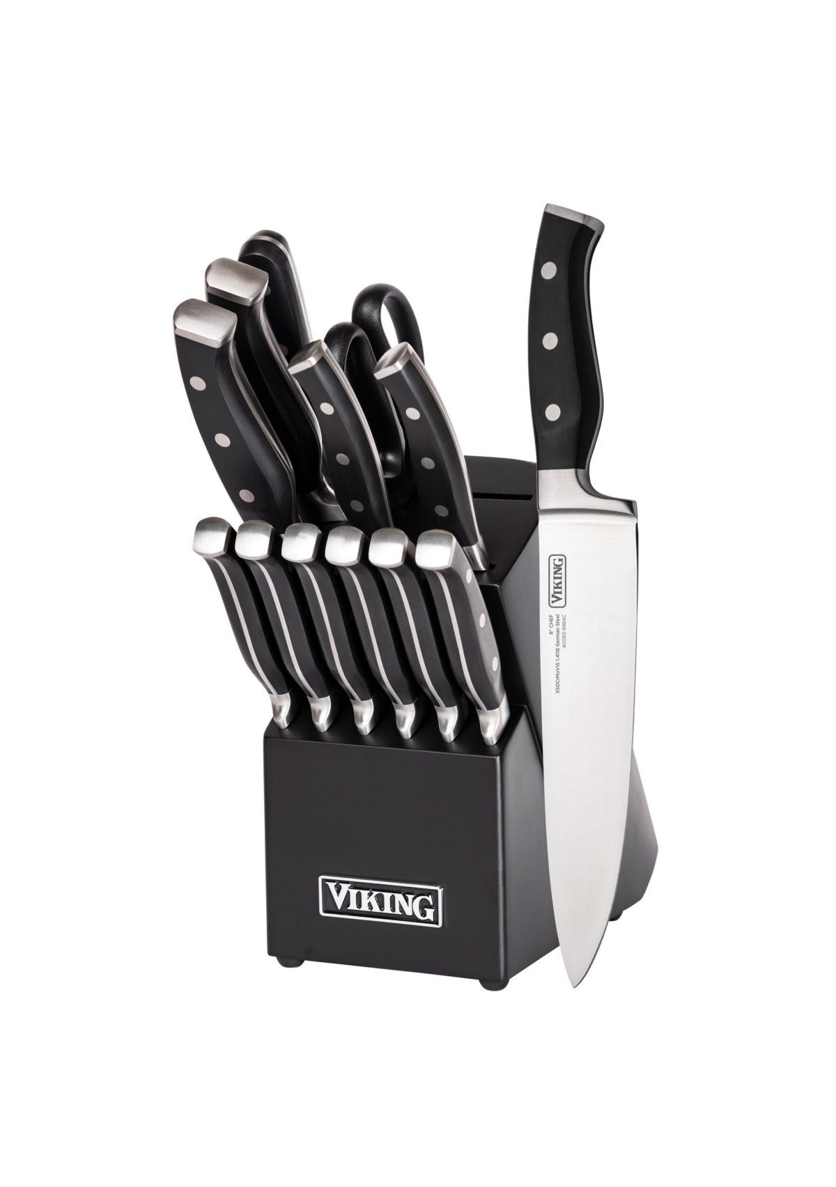 Viking 14pc Cutlery Set with Black Block