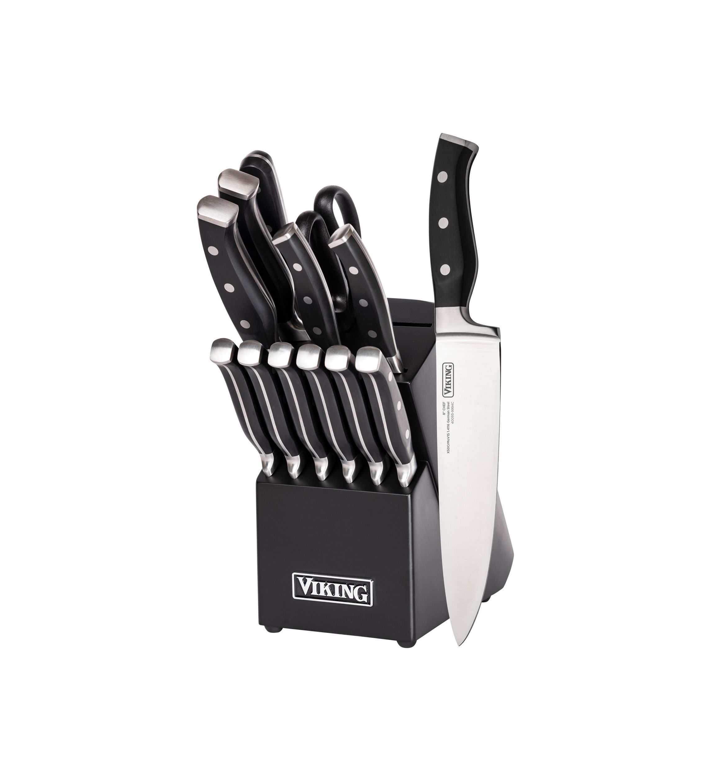 Viking 14pc Cutlery Set with Black Block