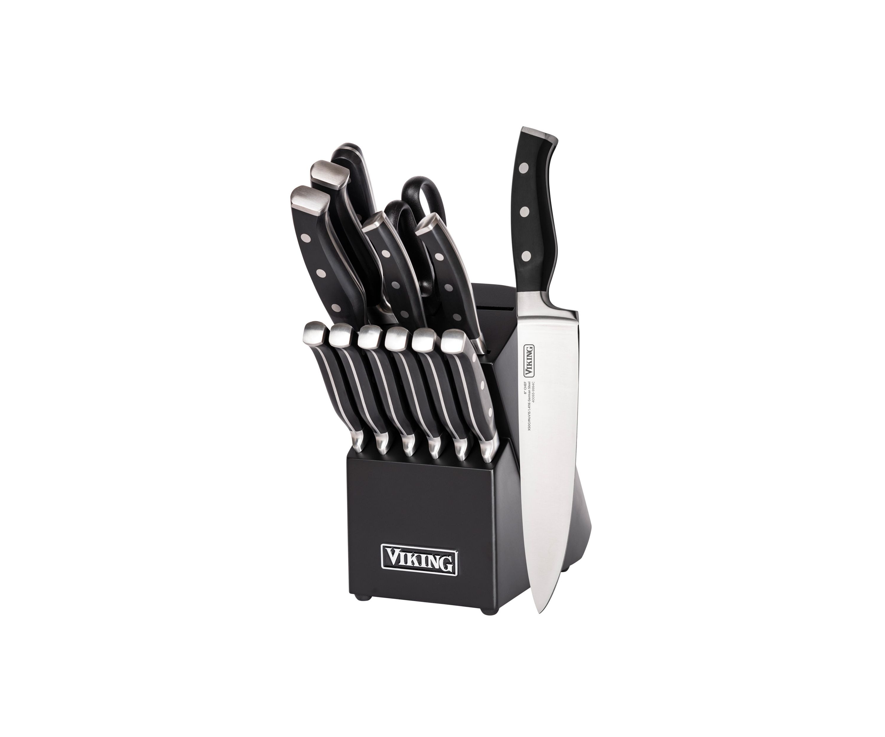 Viking 14pc Cutlery Set with Black Block