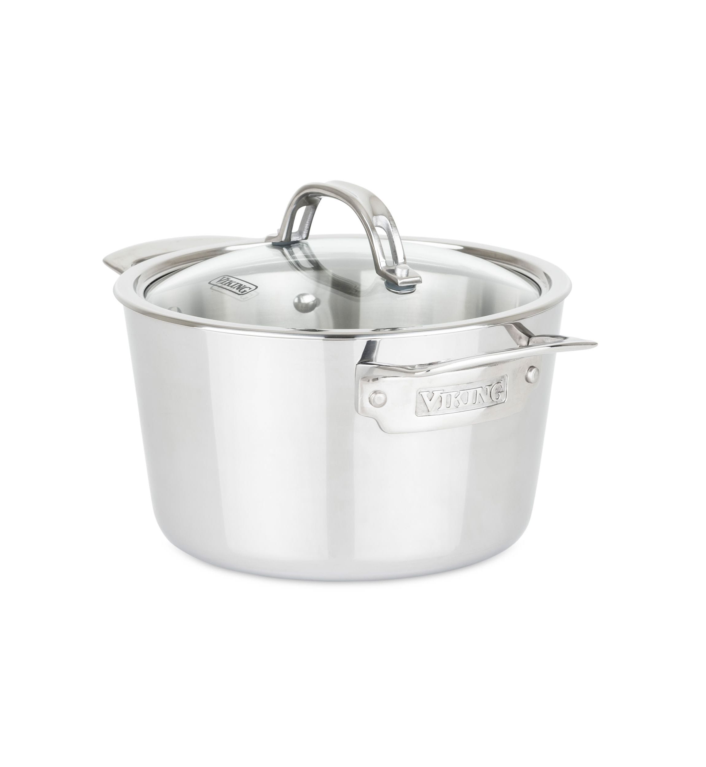 Contemporary 3-Ply 3.4 Qt Soup Pot, Mirror Finish