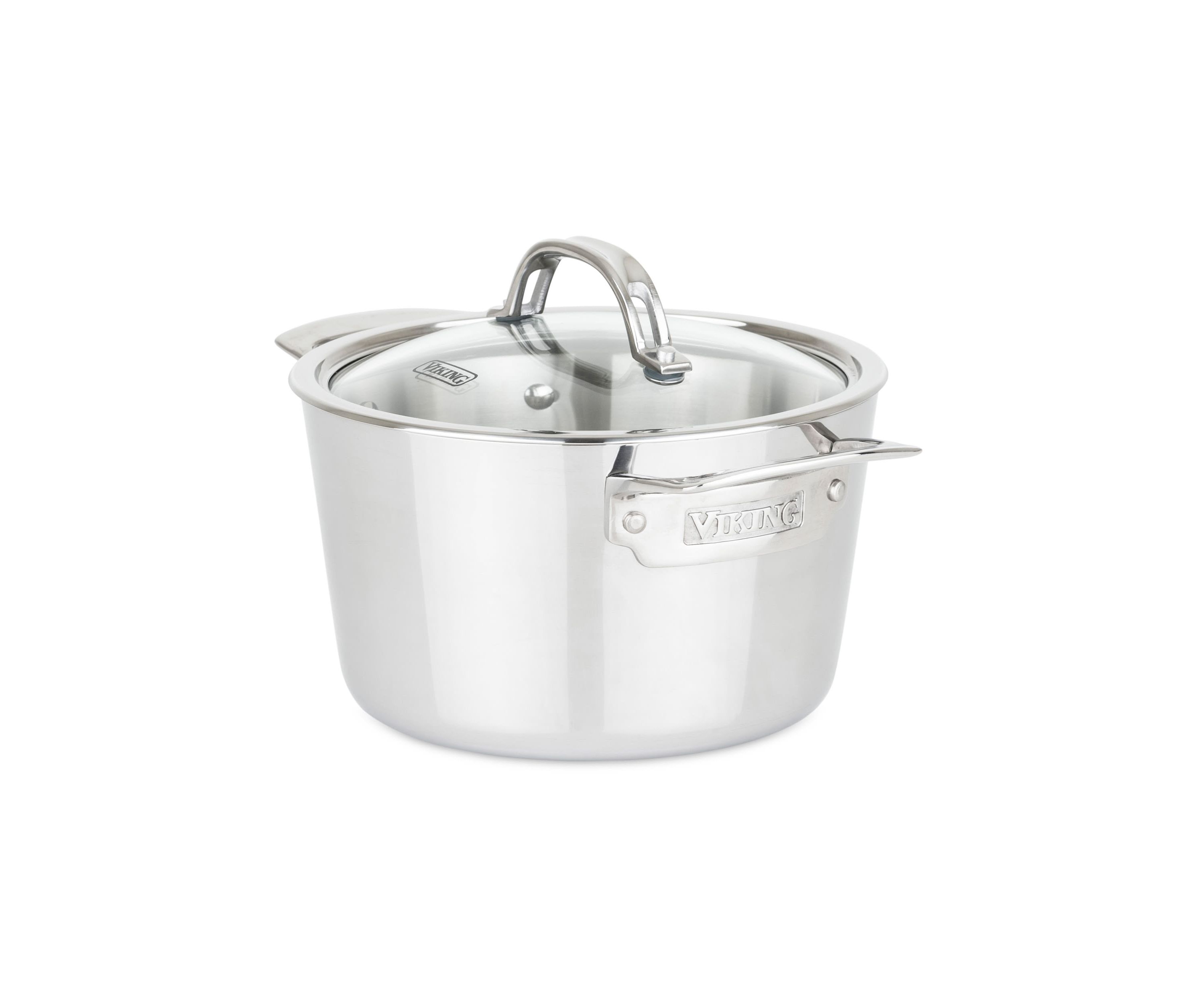 Contemporary 3-Ply 3.4 Qt Soup Pot, Mirror Finish