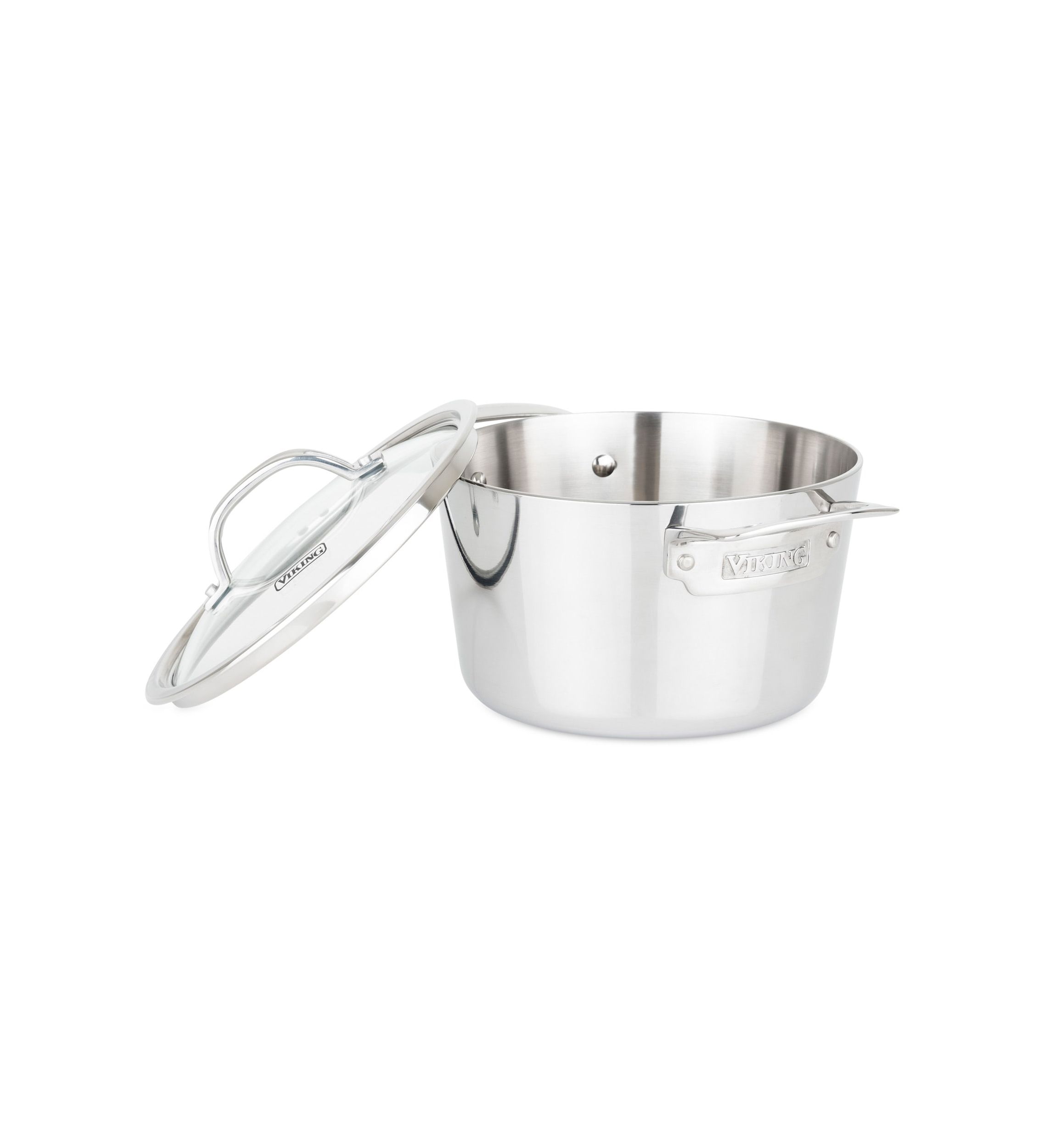 Contemporary 3-Ply 3.4 Qt Soup Pot, Mirror Finish