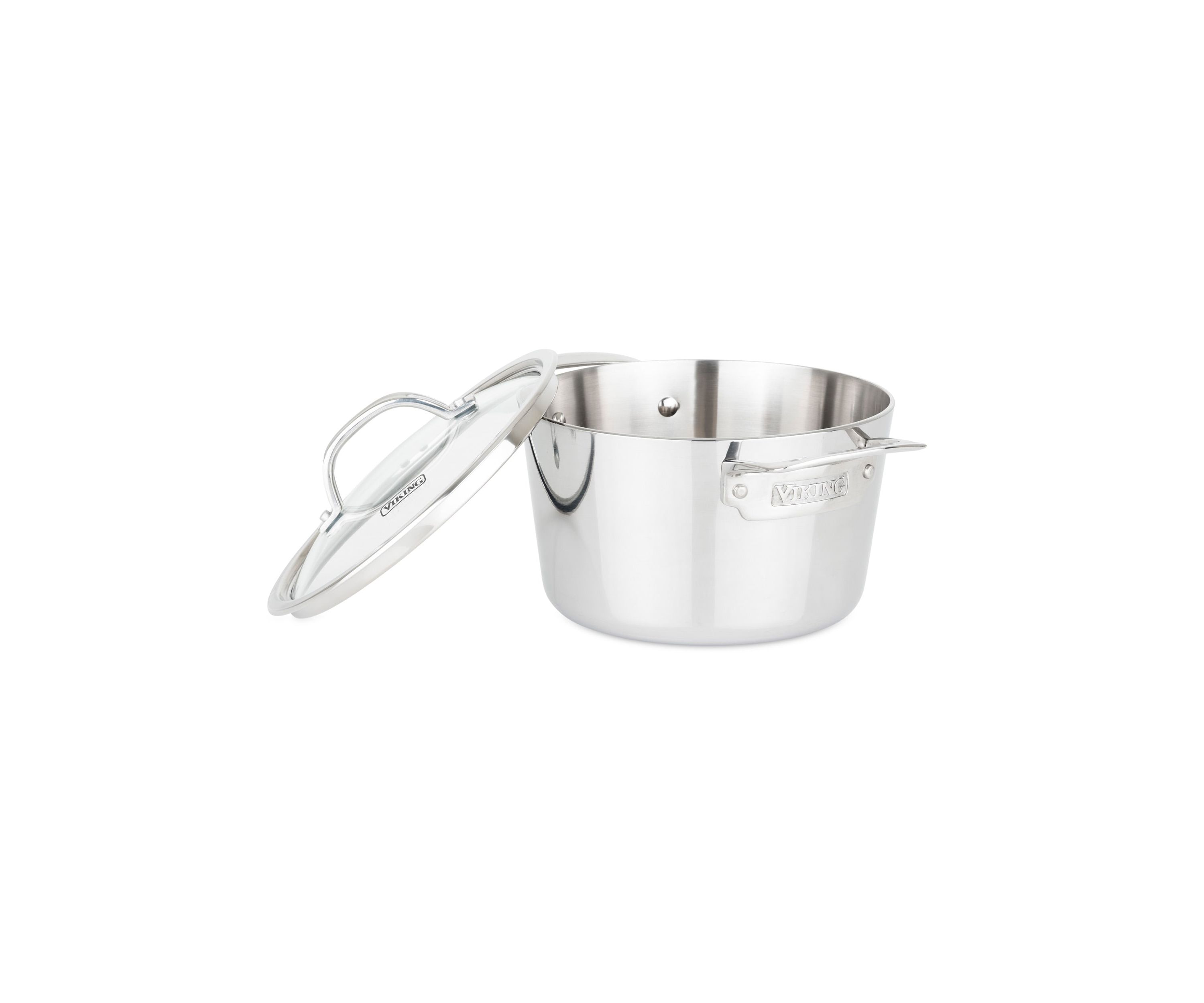 Contemporary 3-Ply 3.4 Qt Soup Pot, Mirror Finish