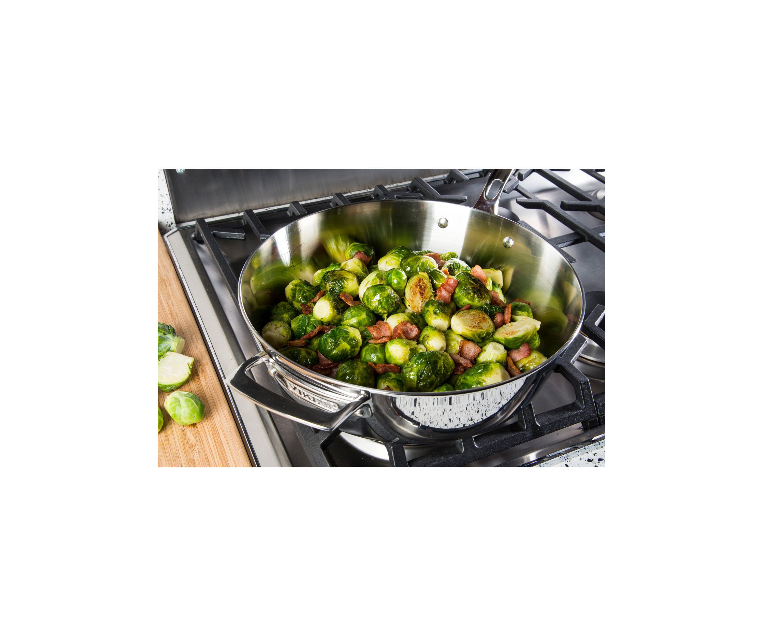 Contemporary 4.8 Qt, 4.5 l., Sauté Pan, Mirror Finish