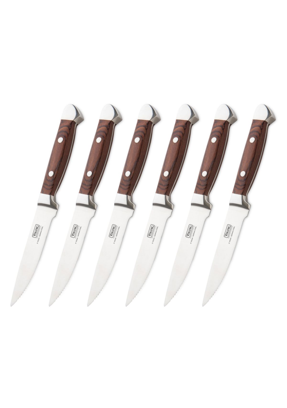 Viking Steakhouse 6pc Steak Set Red