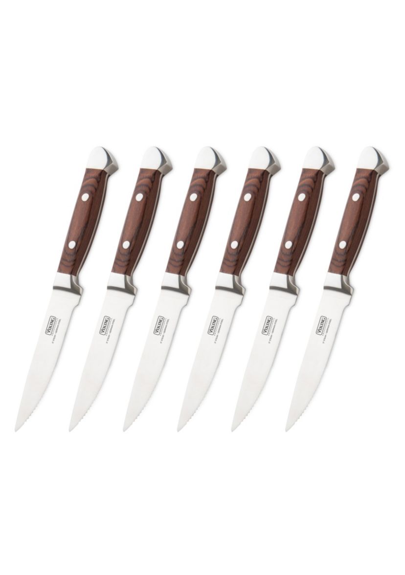 Viking Steakhouse 6pc Steak Set Red