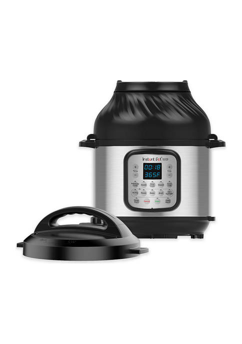 Instant Pot Duo Crisp 11-in-1 Electric Pressure Cooker with Air Fryer Lid, 6 Quart Stainless Steel/Black, Air Fry, Roast, Bake, Dehydrate, Slow Cook, Rice Cooker, Steamer, Sauté, 