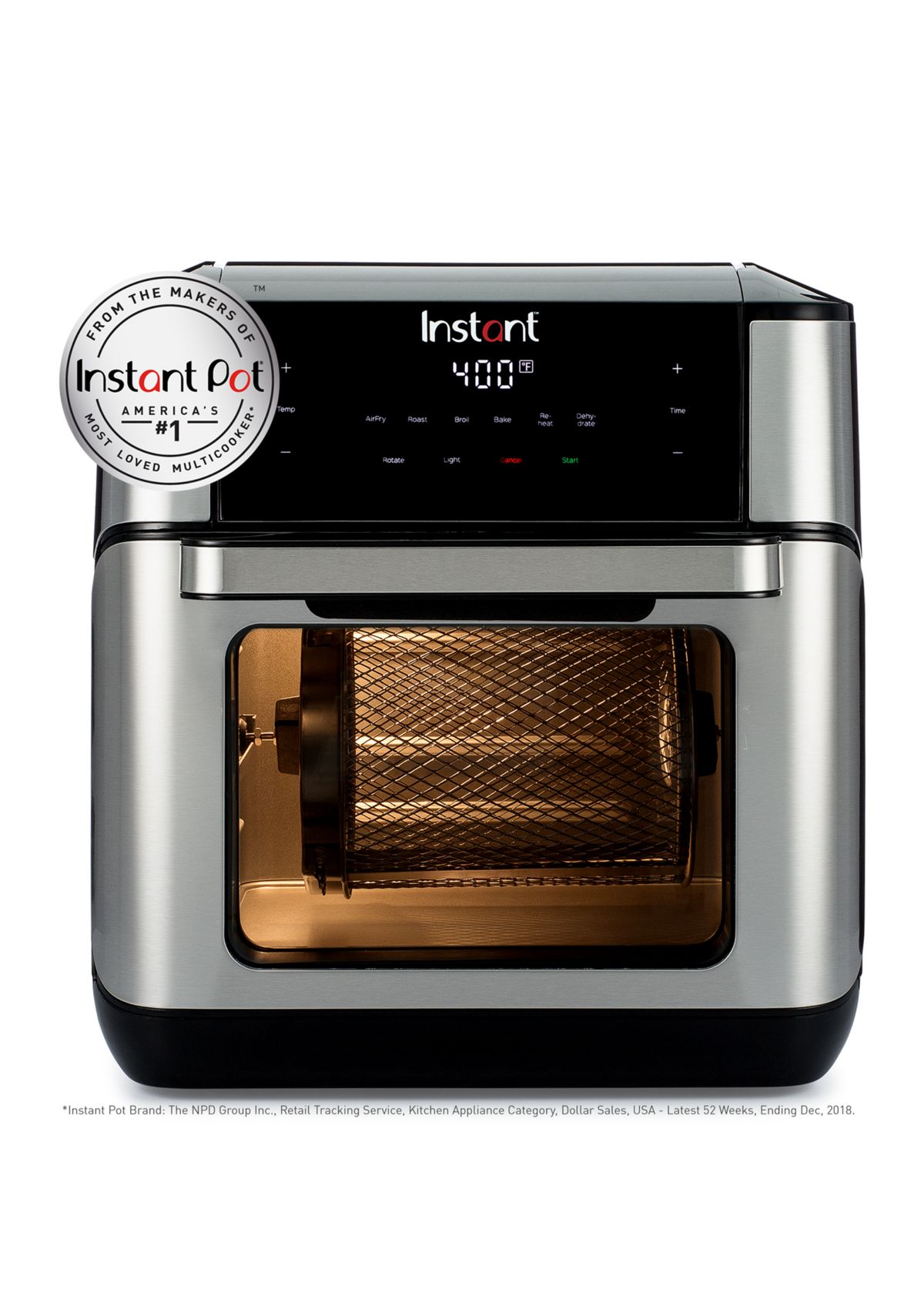 Vortex Plus 10 Quart Air Fryer Stainless Steel Oven 