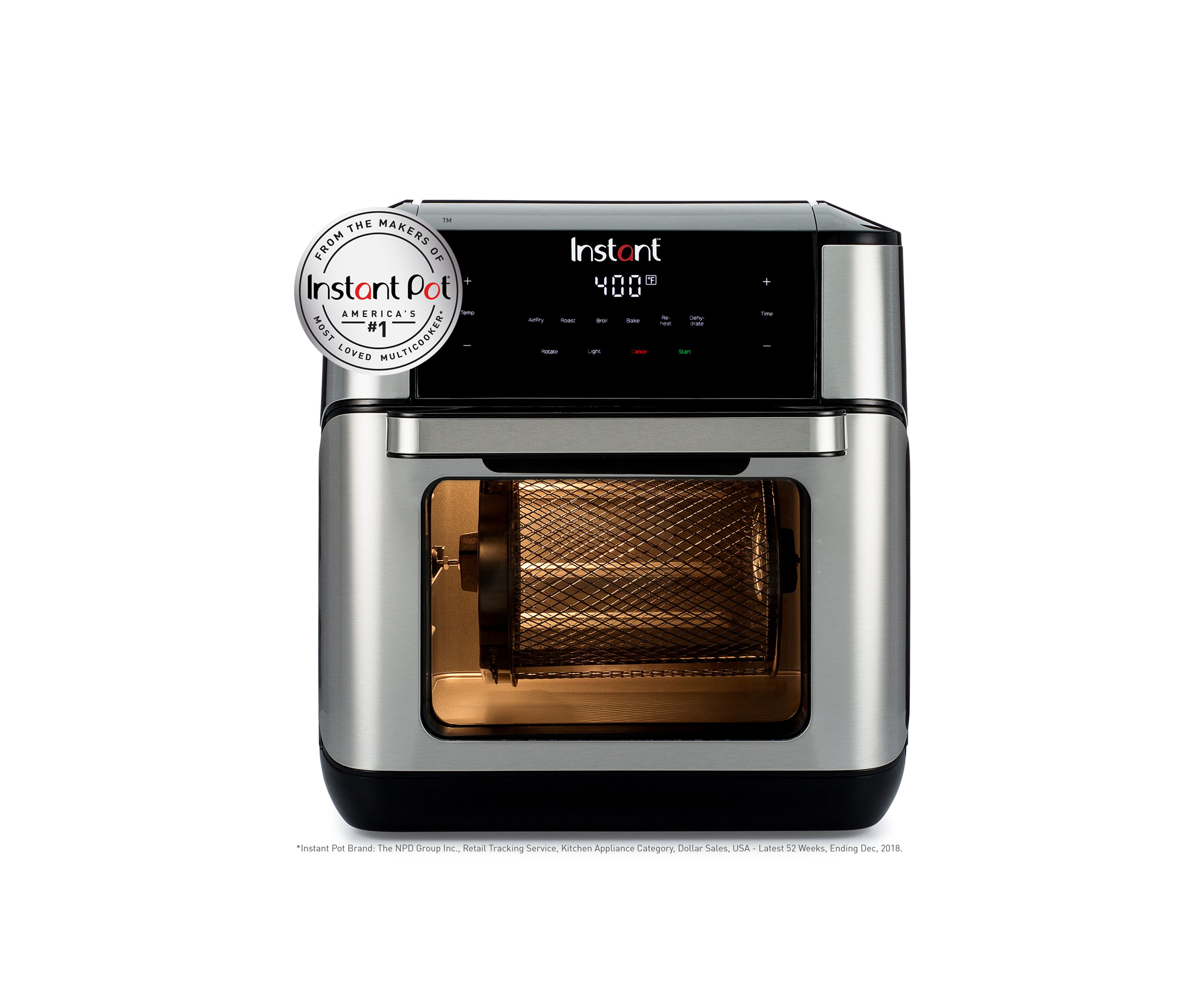 Vortex Plus 10 Quart Air Fryer Stainless Steel Oven 