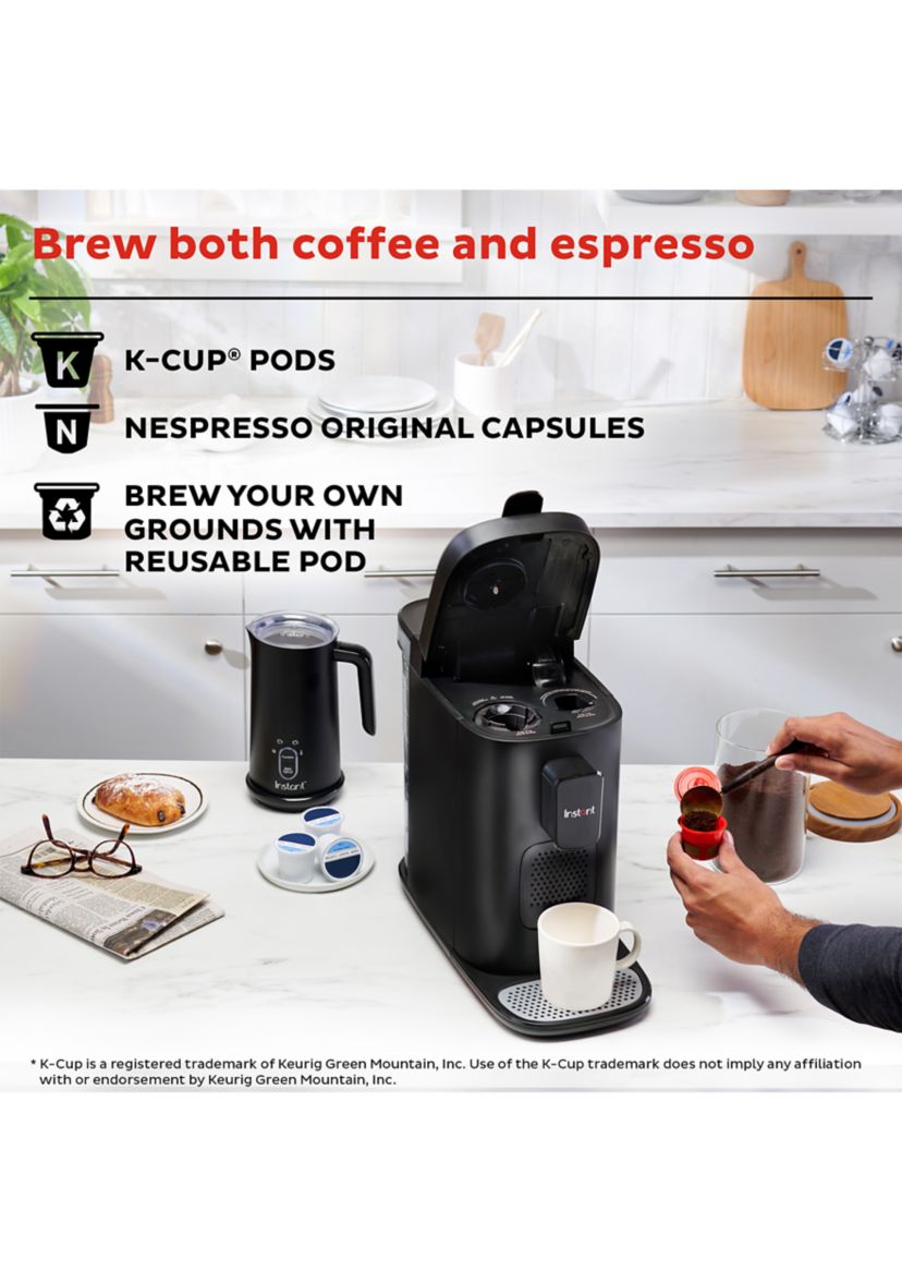 Instant 2-in-1 Multi-Function Coffee Maker, Compatible with K-Cup® Pods and Nespresso Capsules