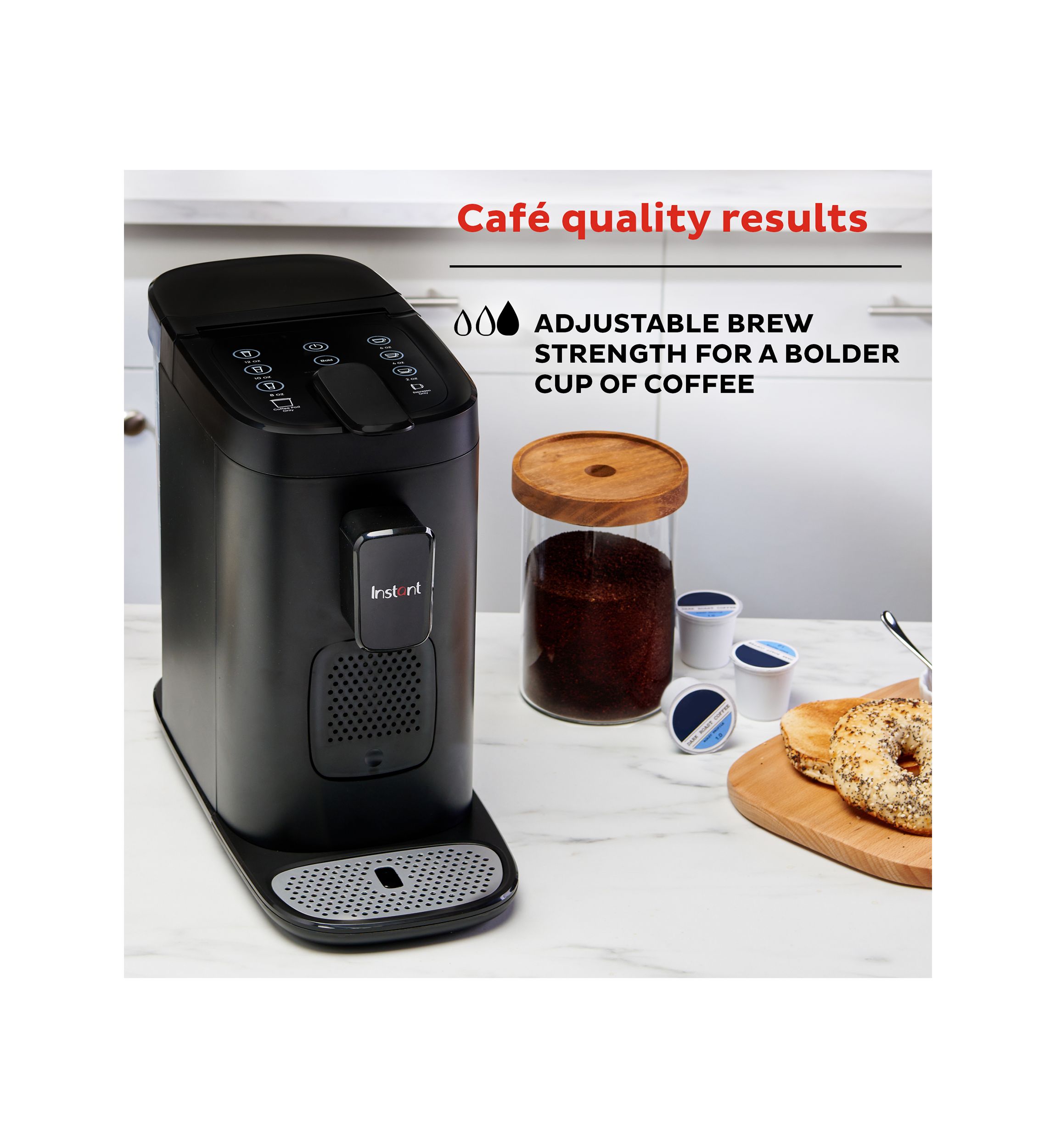 Instant 2-in-1 Multi-Function Coffee Maker, Compatible with K-Cup® Pods and Nespresso Capsules