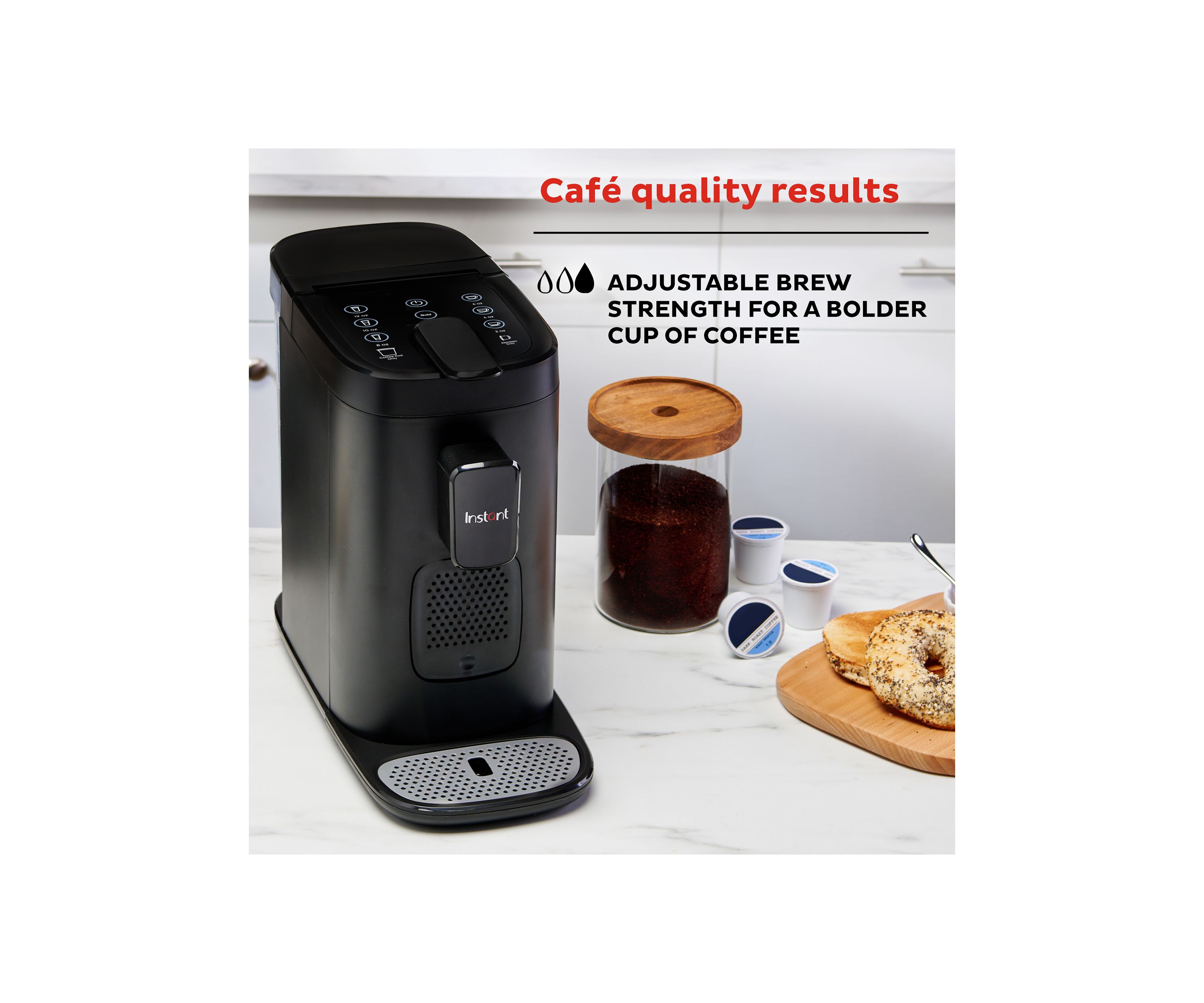 Instant 2-in-1 Multi-Function Coffee Maker, Compatible with K-Cup® Pods and Nespresso Capsules