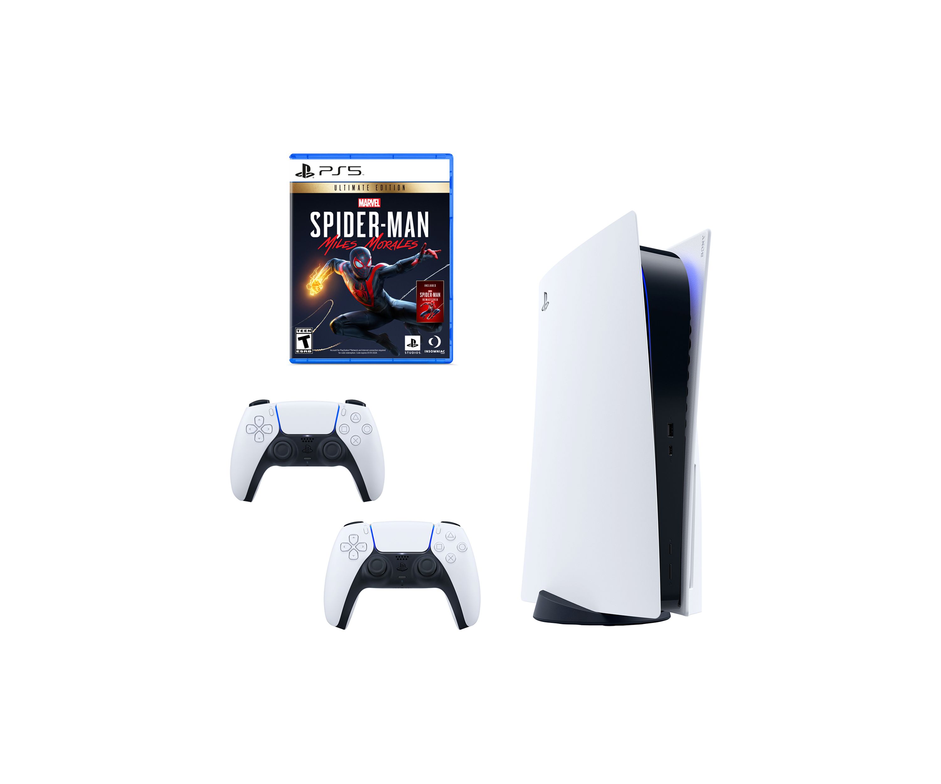 Ultimate Spiderman Game PS5 Bundle with Controllers